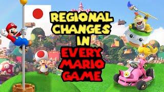 Regional Changes in Every Mario Game