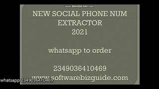 New Social Phone Number Extractor - How to extract Numbers on facebook, instagram, twitter