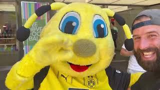 EUROCOPA 2024 em Dortmund na Alemanha | Mascote do Borussia Dortmund e clima das torcidas na EURO