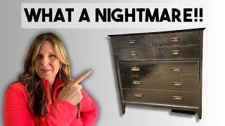 Painted Dresser Nightmare! Did I make a mistake with this one? #furnitureflip #furniturerestoration