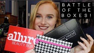 BATTLE OF THE BOXES! | BOXYCHARM vs Ipsy vs Allure | August 2015