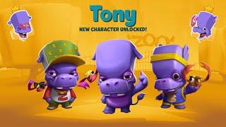 UNLOCKING *NEW* TONY CHARACTER + 2 SKINS | Zooba