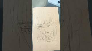 Drawing anime style #dance #drawingforbeginners #drawingstepbystep #transition