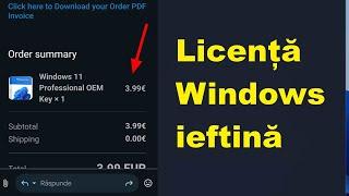 Licență Windows ieftină 20 de lei