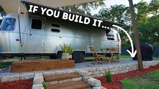 How to Build a RV/Travel Trailer Parking Pad  in 101 seconds