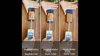 MAGBAK MAGSAFE Wallet and APPLE MAGSAFE Wallet Magnet Strength Compared