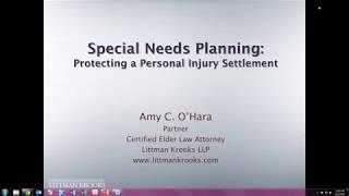 Special Needs Trusts: Protecting A Personal Injury Settlement