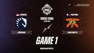 Team Liquid ID vs Fnatic ONIC PH GAME 1 M6 World Championship | FNOP vs TLID ESPORTSTV