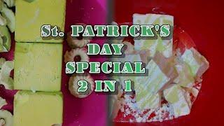 ST. PATRICK'S DAY CELEBRATION | ADER | 2 IN 1 | GREEN DYED & DISHSOAP | GYM CHALK ASMR