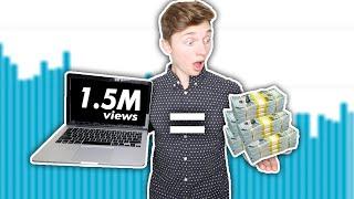 HOW MUCH I MADE FROM A 1.5 MILLION VIEWED VIDEO (I Quit My Job)