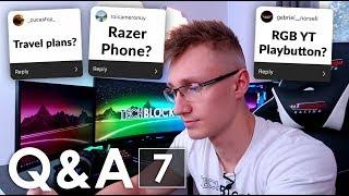 TechBlock Q&A #7 - Travel plans? Razer Phone? RGB YT Playbutton?