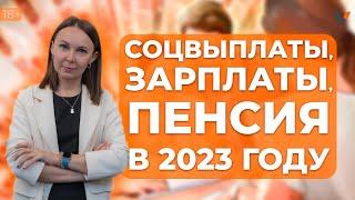 Социальные выплаты, зарплаты, пенсия в 2023 году: кому и сколько прибавят