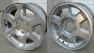 Pitted Aluminum Wheel Restoration/Painting - How To - 17" GMC Rims