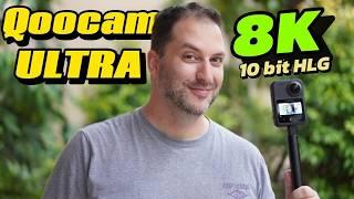 QOOCAM 3 ULTRA 360 camera with 8K 10bit color and 4k120FPS