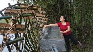 Building System Wheel Pump Take Water - Bringing water to rice farming using plastic pipes