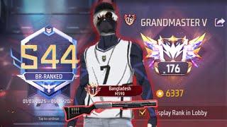 Solo Grandmaster in 24 Hours No Gunskins Only M590 | Season 44 | Free Fire Mobile