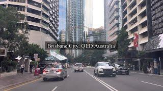 DRIVING around Brisbane City, QLD Australia