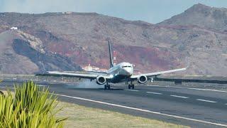 RYANAIR TOUCH & GO Windshear at Madeira Airport