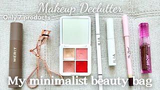 {Declutter} Minimalist Makeup Collection | Underconsumption Core | Makeup Declutter only 7 products