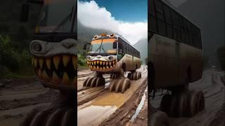 Evolution from a Monster Bus on a Mud Road to a Four-Legged Pink Fluffy Bus
