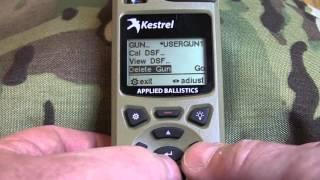 Kestrel 5700 Elite Weather Meter w/ LiNK: How To Build Gun Profiles