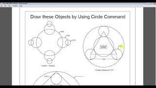 #AutoCAD Circle Command with example in HINDI