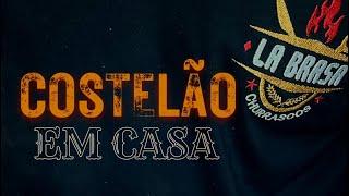 Como fazer Costela Assada 3 Horas Churrasqueira de Casa com Espeto Costelão Gaúcho @juniorlabrasa