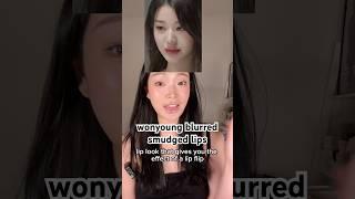 How to create the wonyoung blurred lips #lipmakeup #overlinedlips #kpopmakeup #idolmakeup #kbeauty