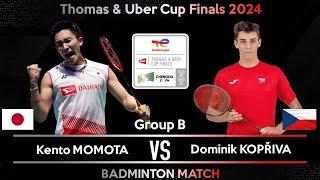 Kento MOMOTA (JPN) vs Dominik KOPŘIVA (CZE) | Badminton Thomas & Uber Cup Finals 2024