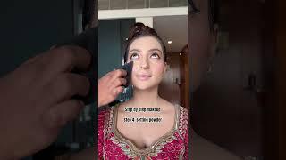 Step 5: setting the base using loose powder #makeup #makeupshorts #makeuptutorial #bridalmakeup