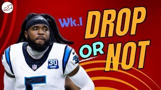 Fantasy Football Drop or Not nach Wk.1 - Diontae | Hubbard | Palmer | Njoku | Spears |  Caleb uvm