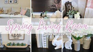 SPRING LIVING ROOM | 2024 SPRING DECORATE PART ONE | Spring Decor Ideas