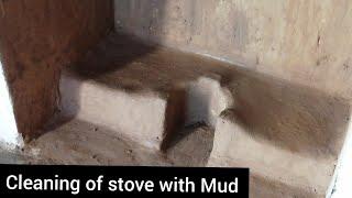 I learnt cleaning of my stove with mud at my Village