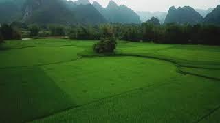 Drone Footage Of Green Agricultural Land | Copyright Free Videos | Full HD