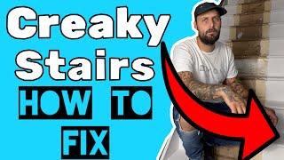 HOW TO FIX LOOSE CREAKY AND SQUEAKY STAIRS #howto #stairs #repair #diy #homeimprovement #renovation