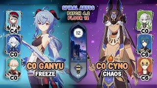 C0 Ganyu Furina Freeze & C0 Cyno Chaos | Spiral Abyss 4.2 Floor 12 - Genshin Impact