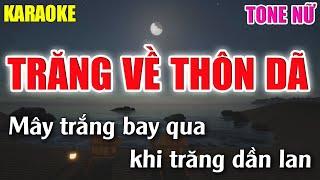 Trăng Về Thôn Dã Karaoke Tone Nữ - Cha cha cha - Lâm Organ