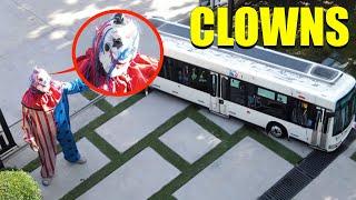 When you see clown tour guide with a tour bus RUN away FAST (he tried ending us)
