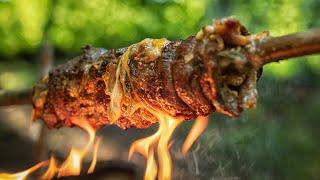 Stuffed Steak | Porchetta Bushcraft Style | Almazan Kitchen