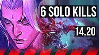 YONE vs CHO'GATH (TOP) | 6 solo kills, Godlike | EUW Master | 14.20