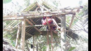 Bahay Kubo-Building Of Our Bahay Kubo (Tiny House) Worth $200 (10,000 Pesos) Only.