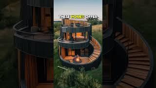 These tiered tiny homes look absolutely stunning! I'd never leave! #tinyhouse