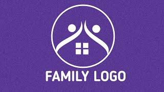 How to design Family Logo? | Free Family Logo | Logo design | PixelLab editing @AreejRajput