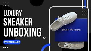 Stuart Weitzman Livvy Sneaker ACI- Leather | Shoe Unboxing| SweetMoLuxe