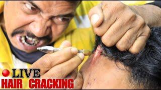 Unlimited Hair Cracking Compilation by Asim Barber | Head Massage & Neck Cracking | Live ASMR