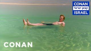 Conan Floats In The Dead Sea | CONAN on TBS