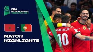 HIGHLIGHTS: Morocco v Portugal | FIFA Futsal World Cup Uzbekistan 2024