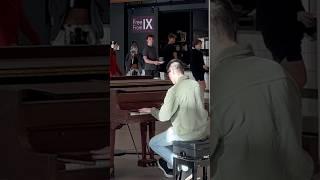Pianist summons orchestra in cafeteria (Shostakovich waltz 2 flash mob)
