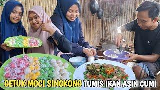 Bikin Olahan Kue Getuk Singkong Ala Mochi dan Tumis Ikan Asin Cumi Buat Buka Puasa | PEDO EUY!!