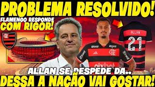 SAIU UMA NOTÍCIA "DIFERENTONA" NO FLAMENGO! SITUAÇÃO DO ESTÁDIO RESOLVIDA! O ALLAN VAI DEIXAR..